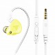 AK6-X 1.2m Wired Earphones In-ear HiFi Heavy Bass Line Control Headphone with Microphone