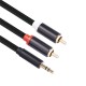 RCA Cable 3.5mm To 2RCA Audio Line Gold Plated 3.5mm Jack for Phone Home Theater 2RCA Aux Cable Male to Male 1M 1.8M 3M