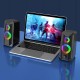 RGB Lighting USB Power Wired Computer Speakers Stereo 3.5mm Jack for PC Laptop