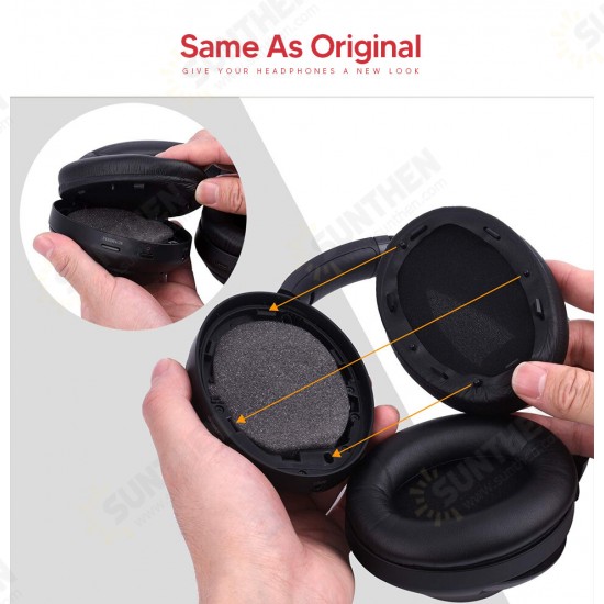 Replacement Earpads Memory Foam Ear Pads Cushion Repair Parts for Sony WH-1000XM3 WH1000XM3 WH 1000 XM3 Headphones