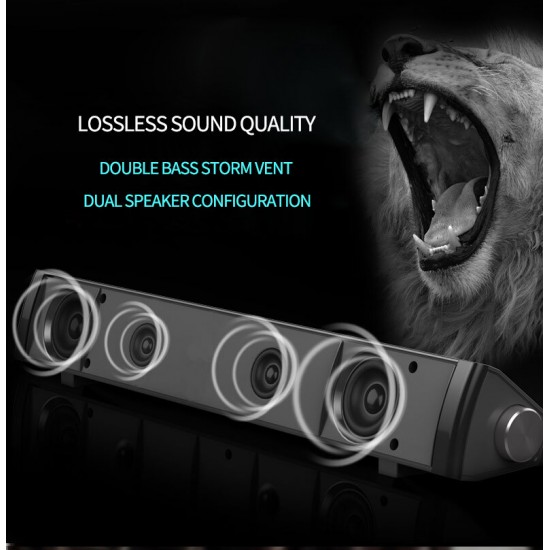 Computer Audio Desktop Wireless bluetooth Speaker Subwoofer Bass Surround Sound Box for PC Laptop Tablet MP3 MP4