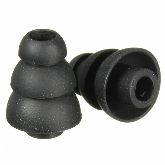 Small 2pcs Three Layer Silicone In-Ear Earphone Covers Cap Replacement Earbud Bud Tips Earbuds Eartips Earplug Ear Pads