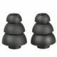 Small 2pcs Three Layer Silicone In-Ear Earphone Covers Cap Replacement Earbud Bud Tips Earbuds Eartips Earplug Ear Pads