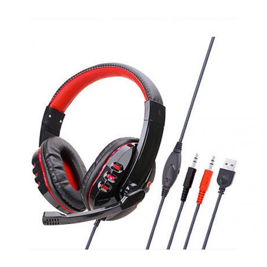 SY733MV USB Wired Light Gaming Computer Headphone for PS4 Dedicated