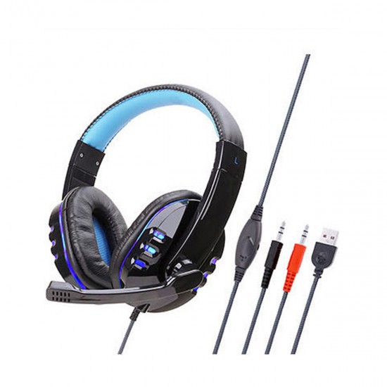 SY733MV USB Wired Light Gaming Computer Headphone for PS4 Dedicated