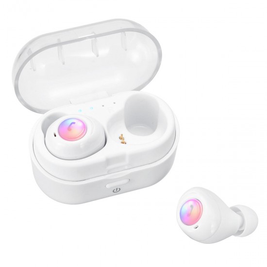 TWS True Wireless bluetooth 5.0 Earphone Mini Portable HiFi Stereo IPX5 Waterproof Bilateral Calls Headphone with Charging Box