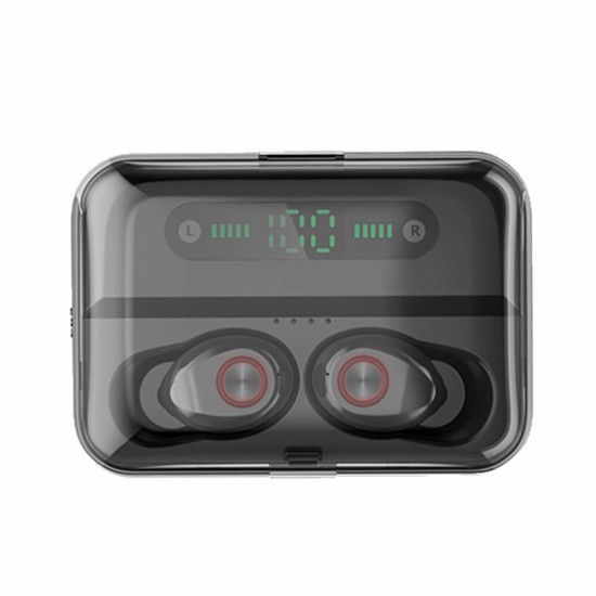 TWS bluetooth 5.0 Digital Display Headset Binaural Call Sports HiFi Waterproof Earphone With Charging Box