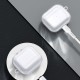 USAMS Ultra-Thin Transparent Anti-Scratch Non-Yellow TPU Earphone Storage Case with Keychain for Apple Airpods 3