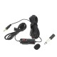 WS-M1 3.5mm Audio Video Record Lavalier Lapel Microphone Omnidirectional Condenser Clip On Mic for Smartphone Vlog Camera