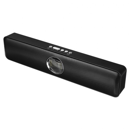 Wireless bluetooth Speaker TF Card UFD Bluetooth AUX Mmode Large Capacity Battery USB Powered 3.5mm Audio Computer Speaker Soundbar Loudspeaker - Black