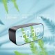 Wireless bluetooth5.0 Speaker 1200mAh Battery Alarm Clock 6D Bass Surround Three Brightness Modes HD Call FM Radio Sound Box With Mic