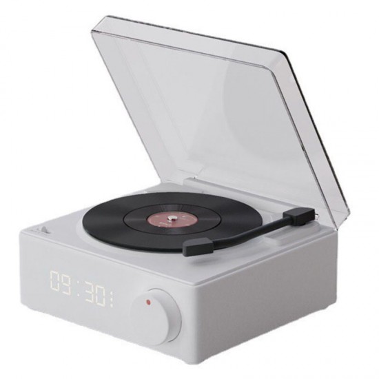 X11 Retro Record Player Model Portable Speaker bluetooth Speaker Rotation Button Alarm Clock Wireless Speaker