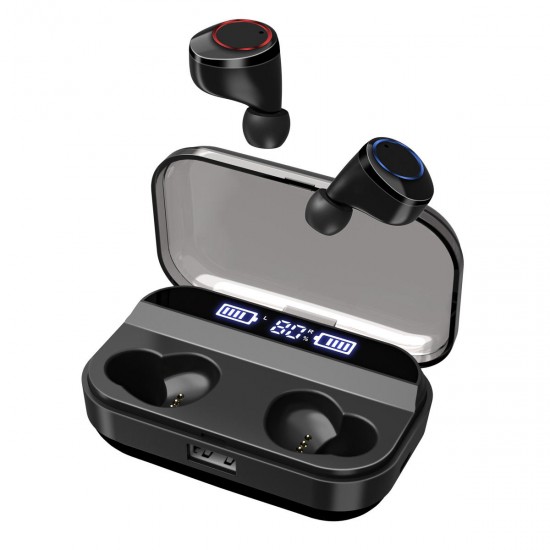 X11 TWS Wireless bluetooth 5.0 Earphone HiFi Dual Digital Display IPX7 Waterproof 4000mAh Headphone with Mic