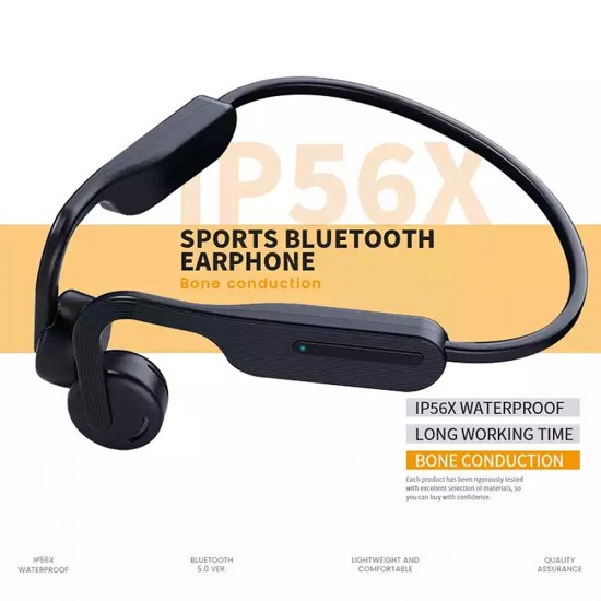 X14 True Bone Conduction Earphone bluetooth V5.0 High-fidelity Surround Sound 360° Flexible 200mAh Battery IPX6 Waterproof 28g Sport Earhooks Headset