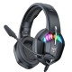 X28 Gaming Headset RGB Gaming Headphone Gamer USB Wired Headphone with Noise Cancelling Microphone For PC PS4/PS5