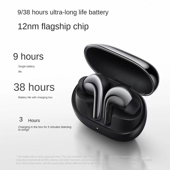 Buds 4 Pro TWS bluetooth 5.3 Earphone Hifi Stereo AAC LHDC SBC HD Audio Dynamic Noise Reduction 565mAh Big Battery Capacity IP54 Waterproof Sports Headphone