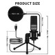 SF-777 USB Wired Microfone 360 degree Conventable Noise Reduction RGB Effect Streaming Recording Microphone