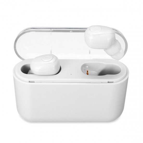 [bluetooth 5.0] Wireless Earphone CVC8.0 Noise Cancelling 2200mAh Power Bank IPX7 Waterproof Stereo Headphone with Mic