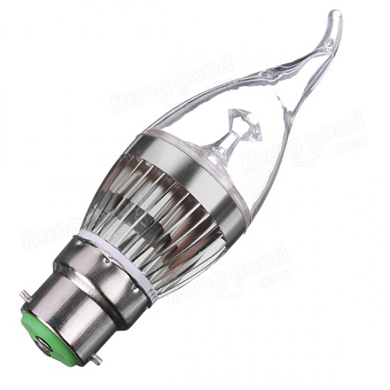 B22 4.5W 500-550lm White/Warm White LED Candle Light Bulb 85-265V