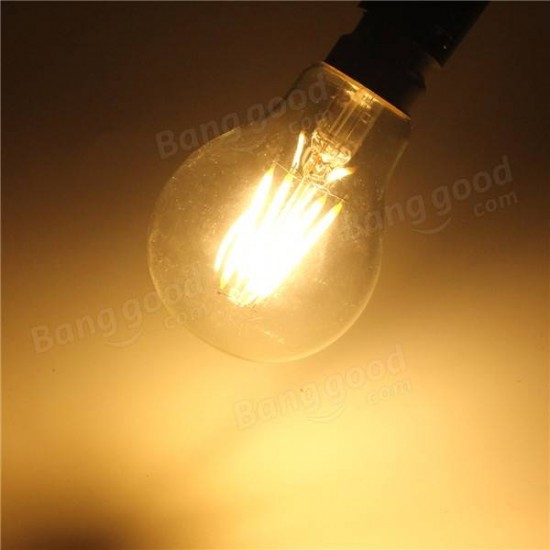 B22 A60 4W LED COB Filament Bulb Eison Vintage Clear Glass Lamp Non-dimmable AC220V