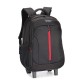 19Inch Waterproof Wheeled Trolley Backpack Laptop Suitcase Luggage Rucksack Traveling Stroage Bags