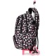 38L 6 Wheels Removable Luggage Trolley Backpack Rucksack Student School Bag Outdoor Travel