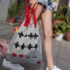 43x36cm Women Nylon Crossbody Bag Small Linen Shoulder Bags Handbags