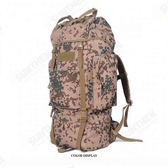 65L Tactical Trekking Backpack Rucksack Camo Shoulder Bag For Camping Hiking