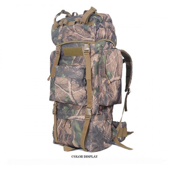 65L Tactical Trekking Backpack Rucksack Camo Shoulder Bag For Camping Hiking