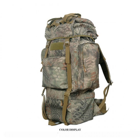 65L Tactical Trekking Backpack Rucksack Camo Shoulder Bag For Camping Hiking