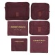 6PCS Storage Bag Extra Large Thick Waterproof Clothes and Cosmetics Storage Bag Outdoor Travel and Business Organizer