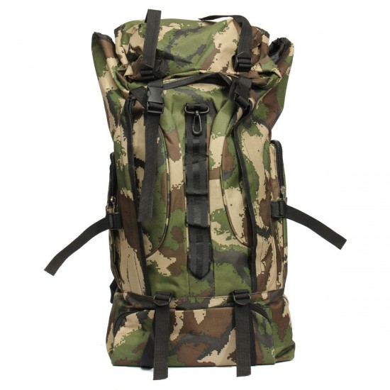 80L Outdoor Tactical Bag Climbing Backpack Waterproof Sports Travel Hiking Camping Rucksack