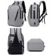 17L Anti-theft Men Women Laptop Notebook Backpack USB Charging Port Lock Travel School Bag