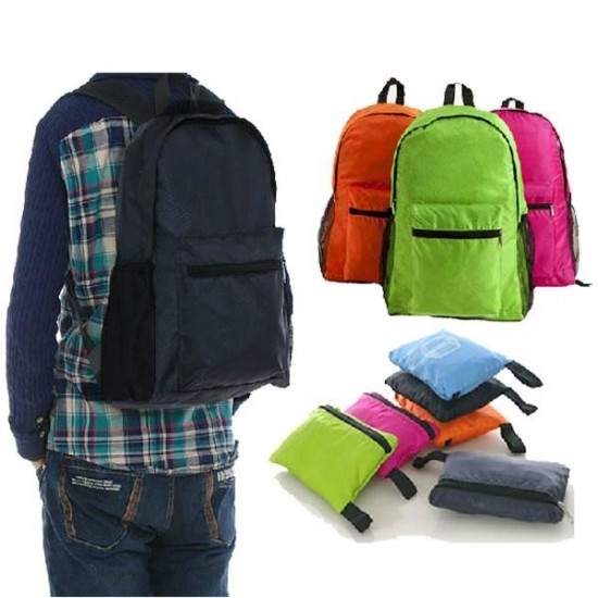 Camping Hiking Folding Backpack Rucksack Light Weight Shoulder Bag For Travel