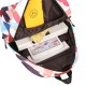 Canvas Backpack School Bag Camping Travel Bag Waterproof Graffiti 14 Inch Laptop Bag Shoulder Pack