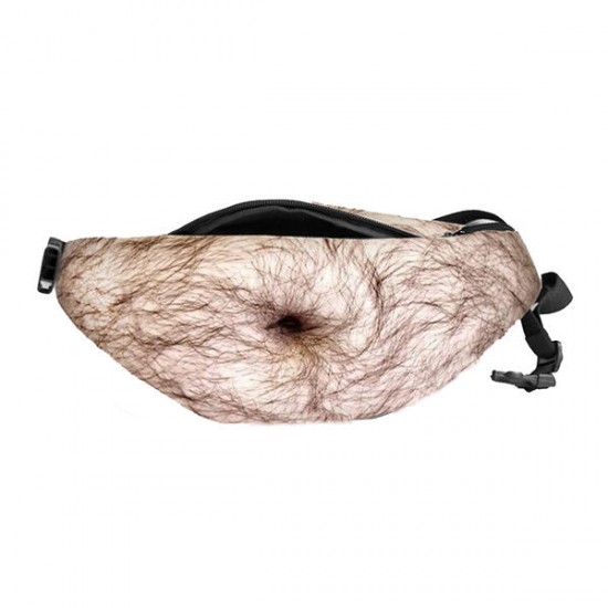 Casual Bod Phone Waist Bag Flesh Colored Fat Belly Fanny Pack