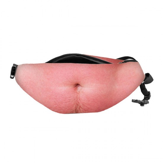 Casual Bod Phone Waist Bag Flesh Colored Fat Belly Fanny Pack