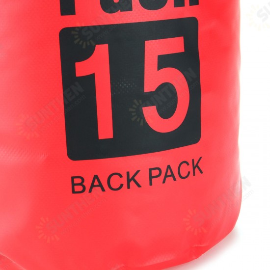 6 Sizes Dry Sack Bag 2/5/10/15/20/30L Waterproof Dry Bag Sack for Kayak Canoeing Outdoor Camping Pouch Pack Storage Bags Red