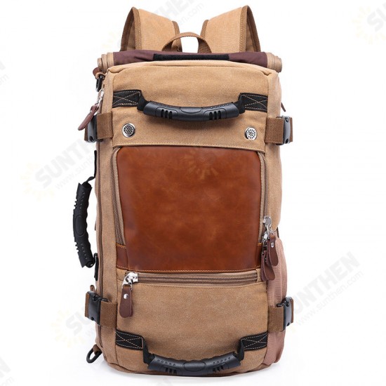 Large Capacity Khaki Function Travel Canvas Backpack Male Waterproof Computer Causal Men Backpacks Duffel Shoulder Bag