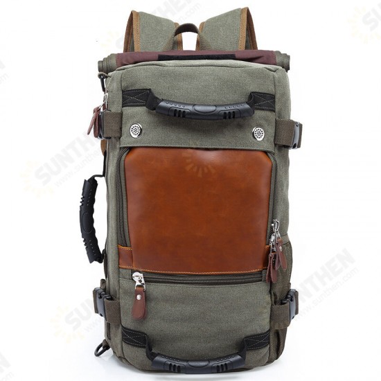 Large Capacity Khaki Function Travel Canvas Backpack Male Waterproof Computer Causal Men Backpacks Duffel Shoulder Bag