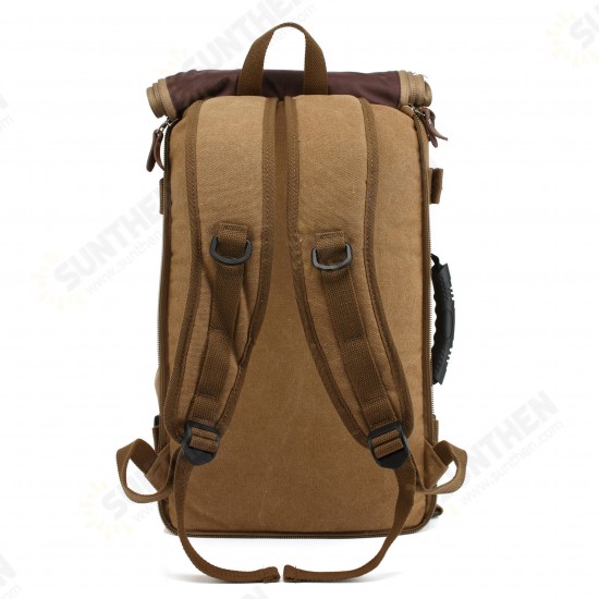 Large Capacity Khaki Function Travel Canvas Backpack Male Waterproof Computer Causal Men Backpacks Duffel Shoulder Bag