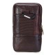 Leather Waist Bag Wallet Coin Storage Bag Double Layer Pack Phone Bag