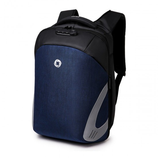 Men Anti Theft Laptop Backpack Waterproof Storage Bag Rucksack With USB Charging Port For Outdoor