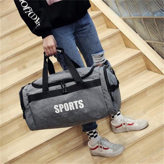 Men Women Camping Travel Shoulder Outdoor Luggage Large Gym Duffle Sport Satchel Bag