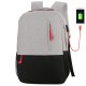 Outdoor Camping Nylon 25L USB Charging Backpack Waterproof Large Big Capacity Laptop Bag