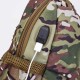 3611 USB Tactical Bag Oxford Waterproof Chest Bag Shoulder Bag Crossbody Bag Fashion Leisure Hand Bag