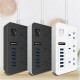 OS-T09 USB Charger Power Strips with 3*Outlets/6*USB Surge Protection Universal Socket with 2m Extension Cord Socket for iPhone Samsung Huawei OnePlus