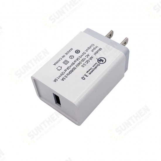 QC3.0 18W Quick Charging USB Charger Adapter EU Plug For OnePlus 7 Pro 5T UMIDIGI Z2 HUAWEI P30 MI8MI9 S10 S10+