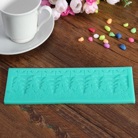 Christmas Tree Silicone Fondant Lace Mold