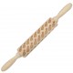 JM01691 Wooden Christmas Embossed Rolling Pin Dough Stick Baking Pastry Tool New Year Christmas Decoration